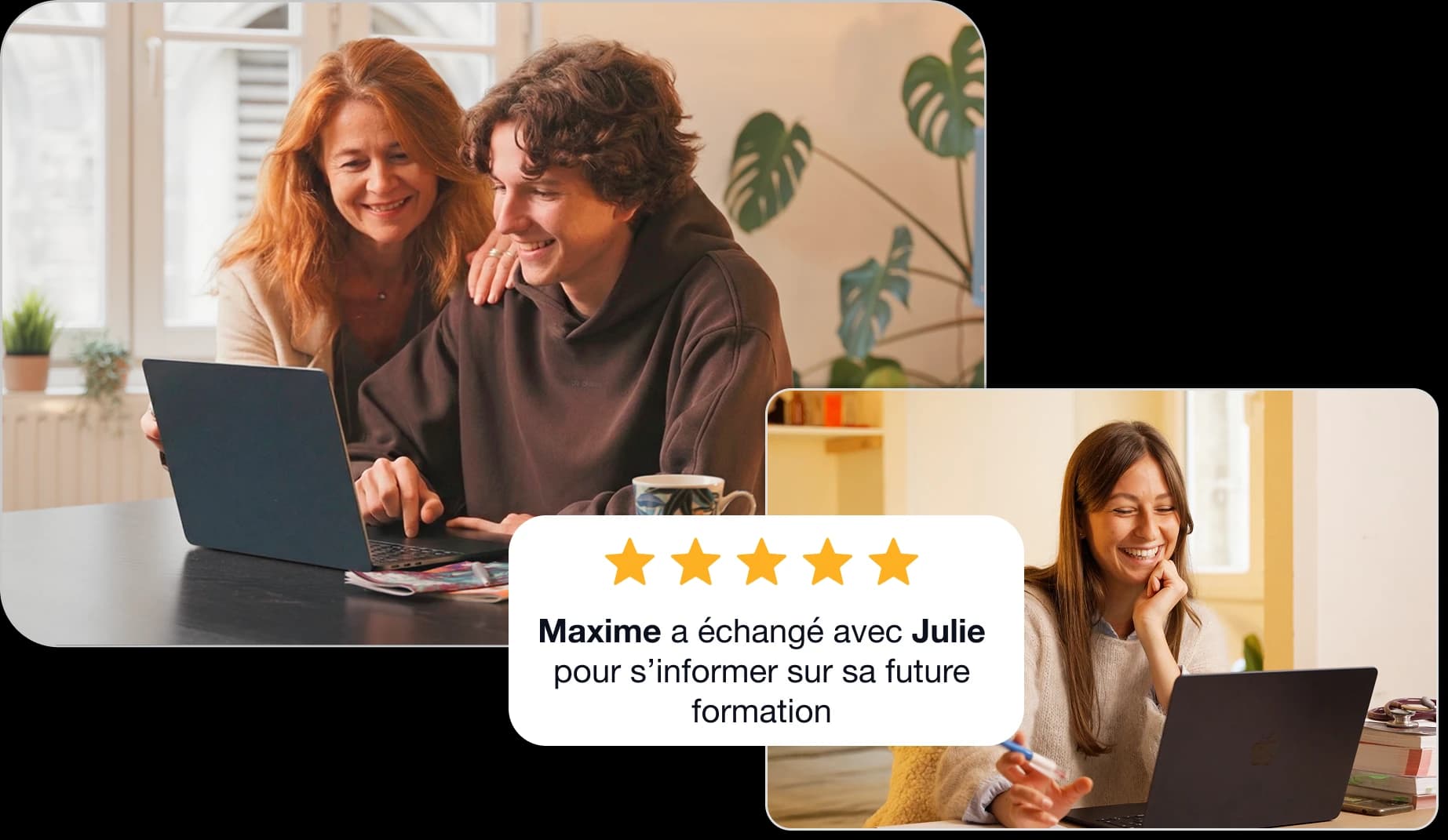 Lycéenne et étudiante guide en visio sur GuidMe